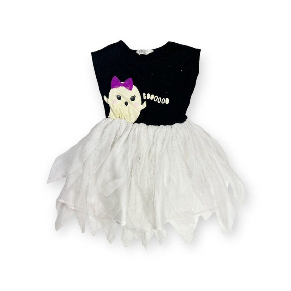 H&M “Boo” Ghost Twirl Dress { 6/8yr}